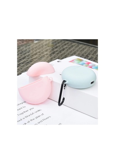 Huawei Freebuds 4i Kılıf Çengelli Smooth Matte Tpu Kılıf, Siyah, Standart