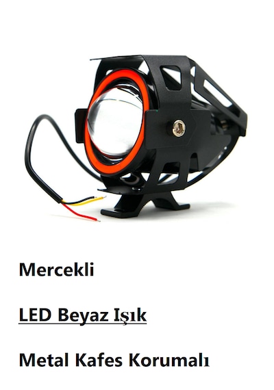 Onvo 0v-012 Ön Far Lambası Mercekli Beyaz Işık Metal Koruma