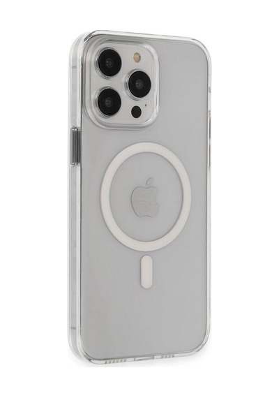 Apple İphone 15 Pro Max Kılıf Tron Şeffaf Magsafe Kapak