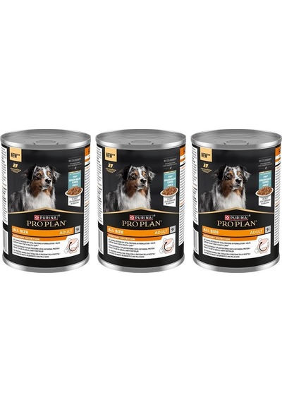 Pro Plan Balıklı Yetişkin Köpek Konservesi 400 Gr 3 Adet