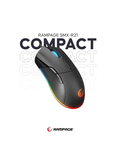 Rampage SMX-R21 Compact Kablolu Oyuncu Mouse