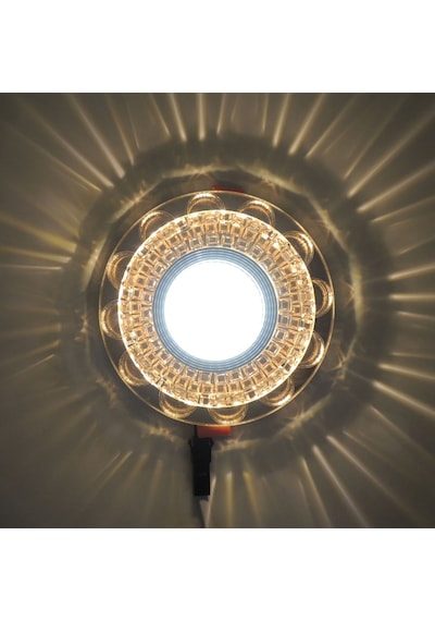 Gold Kristal Cam Sıva Altı Spot Cob Led Armatür Beyaz Gün Işığı Gold