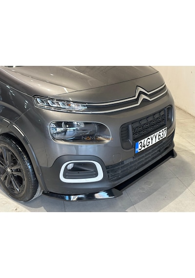 Peugeot Rifter Ön Lip Tampon Eki Parlak Siyah 2019+