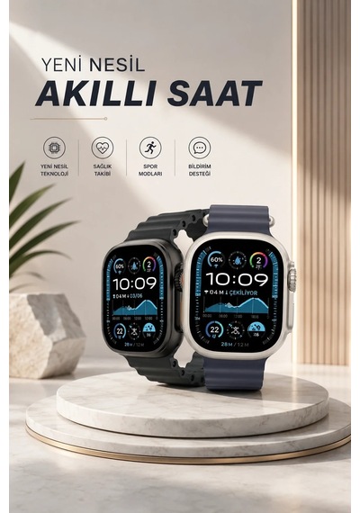 Ers Akıllı Saat Sesli Görüşme Titreşimli Gps Bağlantısı Müzik Dinleme Sosyal Medya Bildirimleri