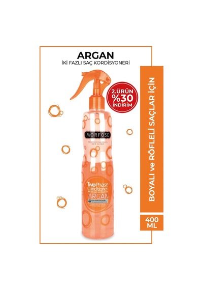 Çift Fazlı Argan Turuncu Fön Suyu 400 Ml