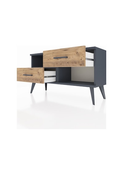 Arges Şifonyer Tek Raflı 2 Çekmeceli 88x30x48 Antrasit-antrasit/çam Antrasit/çam Arges Şifonyer Tek Raflı 2 Çekmeceli 88x30x48 Antrasit-antrasit/çam Antrasit/çam