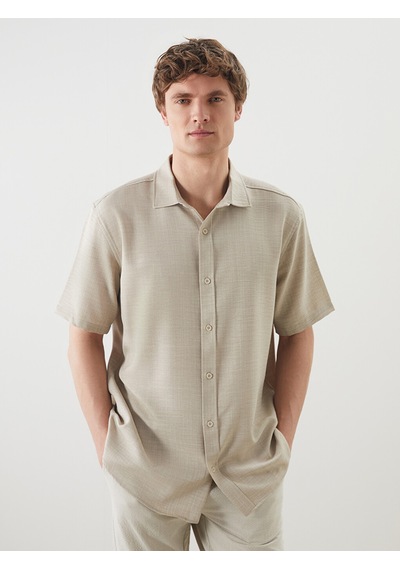 Lcw Vision Bej Regular Fit Erkek Gömlek