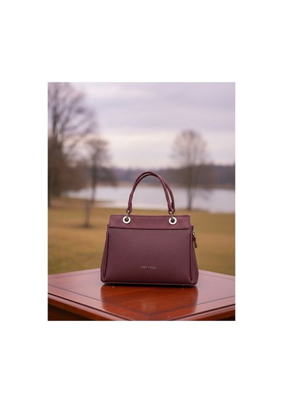 Just Polo Kadın Şık Ve Lüx El & Omuz Çantası Ebat 18 X 26 Cm Shopper Bordo 23607057