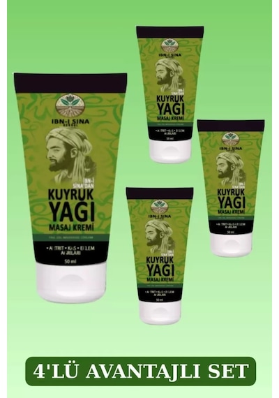 Hubrendy Sh Ibn-ı Sina Kuyruk Yağı Masaj Kremi 50ml X 4 Adet