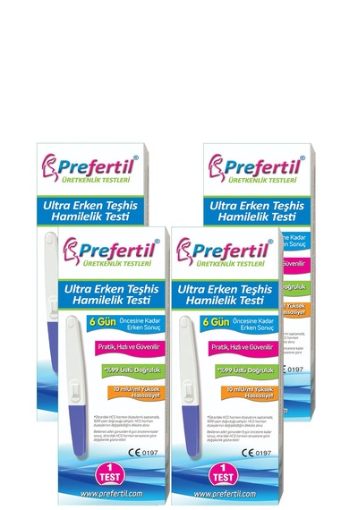 Ultra Erken Teşhis Gebelik/hamilelik Testi - 4 Kutu 4 Test
