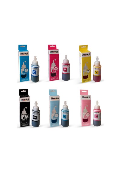 Epson Uyumlu 6 Renk Takım Photoink Plus Mürekkep Epson L Serisi Uyumlu 1455 Epson L Serisi Uyumlu