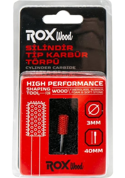 Rox Wood 0278 Karbür Silindir Tip Ahşap Şekillendirme Törpü
