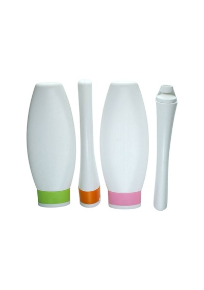 Beyaz Plastik Şampuan Duş Jeli Şişesi 120 Ml 100 Adet