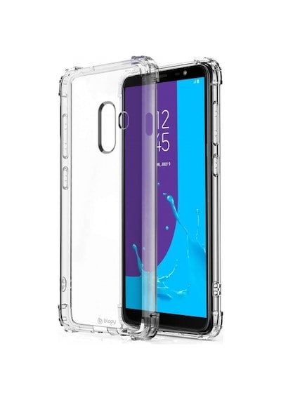 Blogy Galaxy J8 İle Uyumlu Crystal Fit Kılıf Crystal Clear
