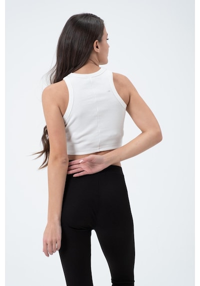 Quhox Kadın Kaşkorse Crop Atlet Ekru