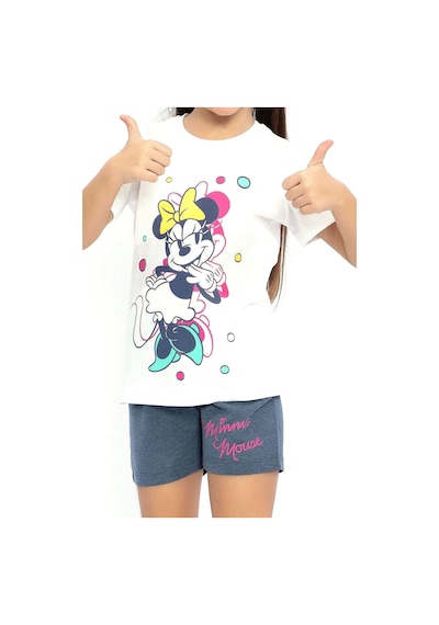 Minnie MouseD4641-3  Kız Çocuk Şort Takımı