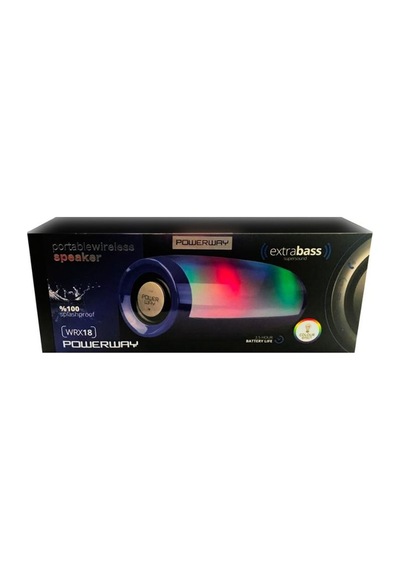 Powerway WRX18 FM Radyolu Değişken Işıklı Ses Bombası Bluetooth Hoparlör Çok Renkli