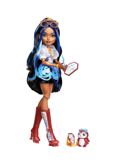 Robecca Steam Bebek Jmb81 Mavi Bluzu Ve Roket Çizmeleriyle Monster High Robecca Steam Bebek