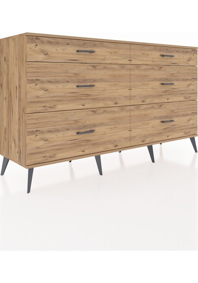 Hyperion Konsol 6 Çekmeceli 176x44x99 Çam-çam Çam-çam