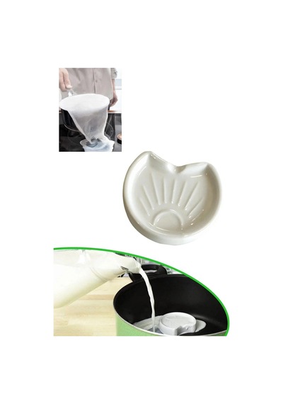 2 Li Süt Taşırmaz Taşı Porselen Süt Kaynatma Aparatı Milk Saver Süt Taşı Önleyici
