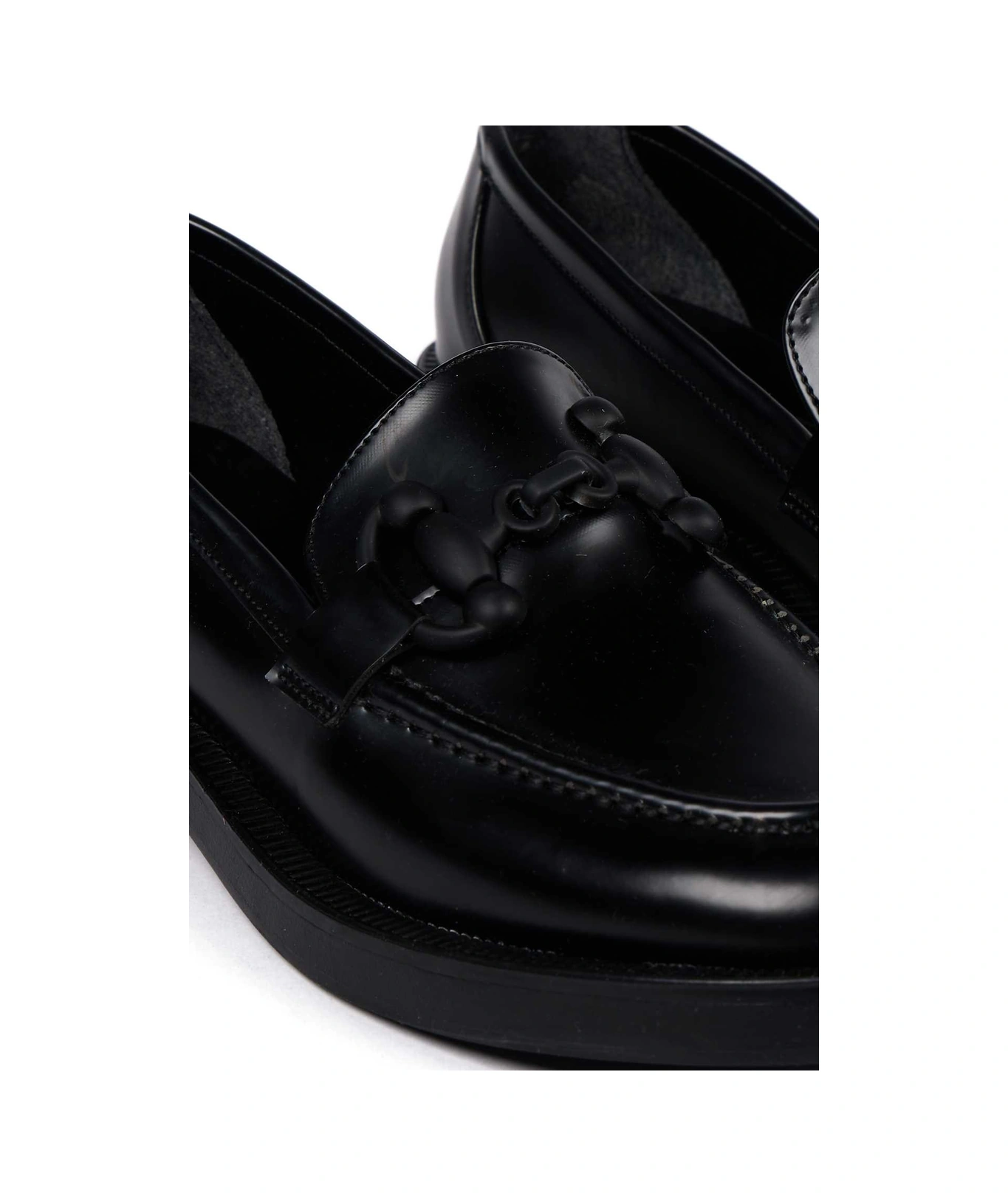 Bestello Tokalı Termoplastik Loafer 281-128 Kadın Ayakkabı Siyah