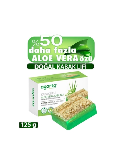 Mey İthalat Kabak Lifli Aloe Vera Sabunu 125 Gr