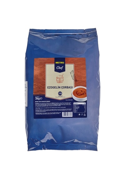 Metro Chef Toz Çorba 3 Kg Ezogelin - Pratik Ve Lezzetli Tarı