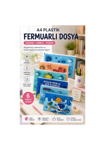 Fermuarlı Dosya Erkek Figürlü A4 6 Adet Fixpoint 2380 Plastik Desenli Fermuarlı Zarf Dosya Ödev Evrak Belge Saklama Çok Renkli Fermuarlı Dosya Erkek Figürlü A4 6 Adet Fixpoint 2380 Plastik Desenli Fermuarlı Zarf Dosya Ödev Evrak Belge Saklama Çok Renkli