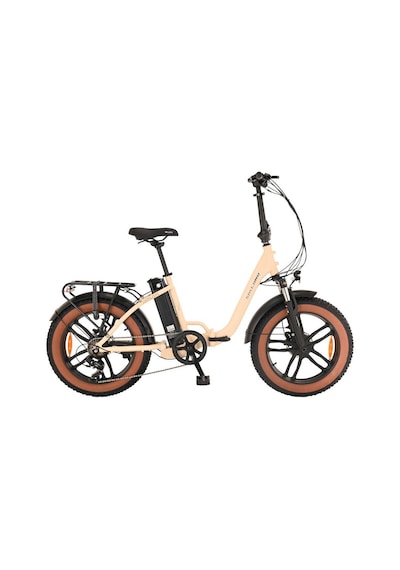 Salcano Antılope 20" Jant Fat Bike 7 Vites Hidrolik Fren Elektrikli Katlanır Bisiklet Mat Siyah Gri
