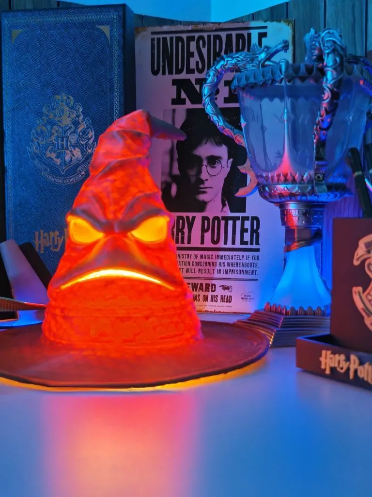 Harry Potter Seçmen Şapka Led Gece Lambası Dimmerli Usb Led Kahverengi