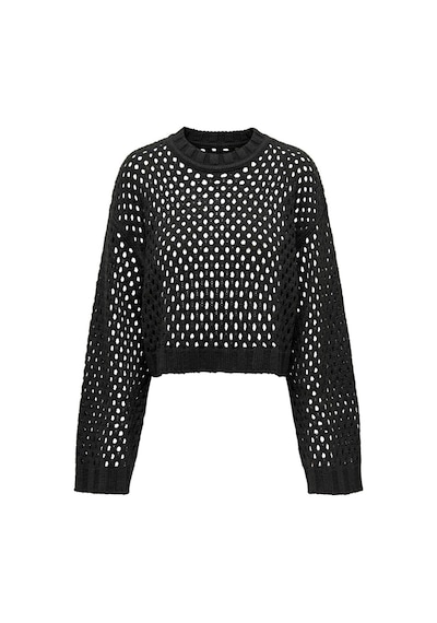 Only Onlsmılla Short Pullover L/s Knt Noos Siyah