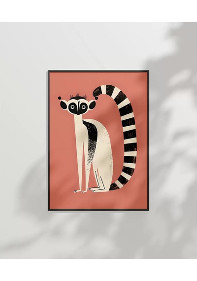 Çerçevesiz Poster Lemur Günlükleri
