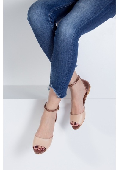 Fox Shoes Ten/Bakır Kadın Sandalet B726555009