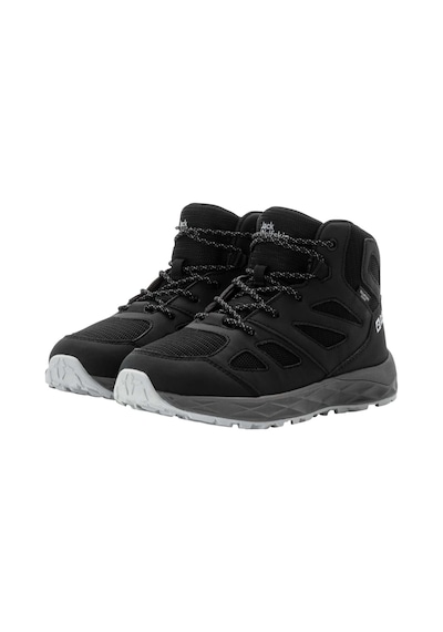 Jack Wolfskın Jack Wolfskin Woodland 2 Texapore Mid K Unisex Çocuk Gri Bot 6350 Antrasit