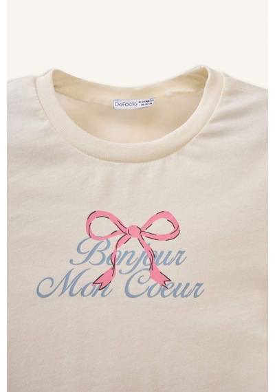 Defacto 2li Pijama Takımı Kız Bebek H2653a526sper99 Ekru-er99