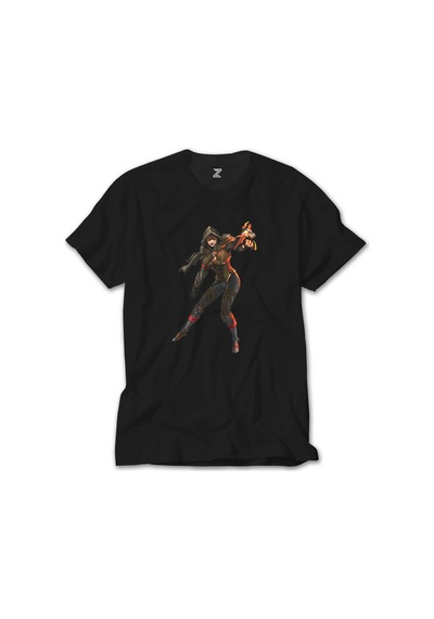 Diablo 3 Female Demon Hunter Siyah Tişört Siyah