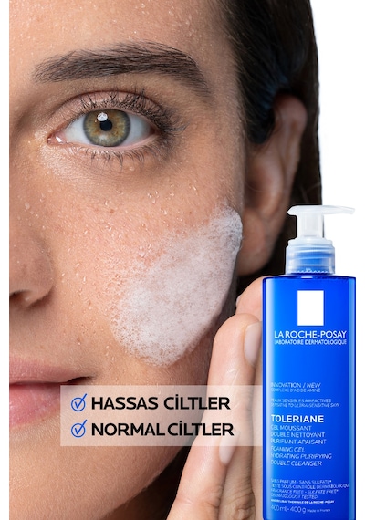 La Roche Posay Toleriane Hassas Ciltler Dahil Tüm Ciltler İçin Temizleme Jeli 400 Ml