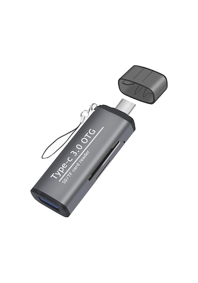 Type-c To Usb 3.0 Tf Sd Kart Okuyucu Usb Type-c Otg Adaptör Çevir
