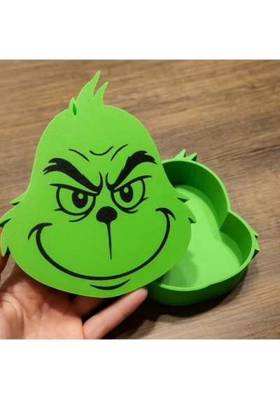 Grinch Tasarımlı Çok Amaçlı Dekoratif Saklama Kutusu