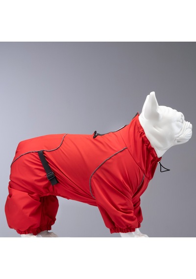 Lindo Dogs Quattro Nova Köpek Yağmurluğu Kırmızı Beden 5