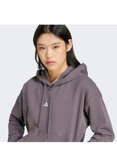 Adidas Kadın Sweatshırt W Sl Ft Hd Jd7997 Gri