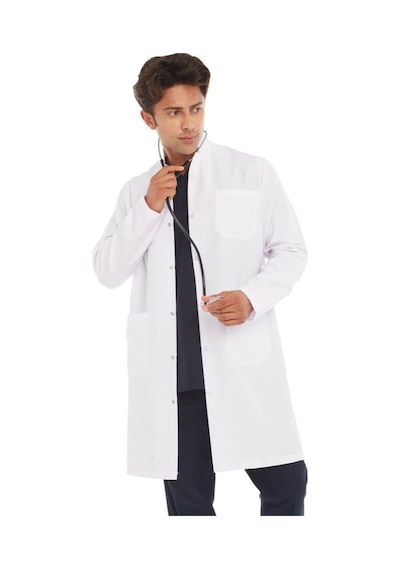Hakim Yaka Doktor Önlüğü Öğretmen Hemşire Erkek Önlük Dizüstü Önl