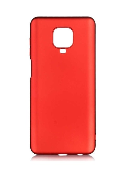 Kilifone - Xiaomi Uyumlu Redmi Note 9s - Kılıf Mat Renkli Esnek Premier Silikon Kapak - Kırmızı