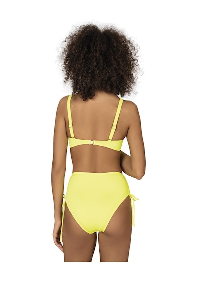 Endeep Kadın Büyük Beden Balenli Destekli Bağlama Detaylı Sarı Bikini Takımı-sarı Sarı