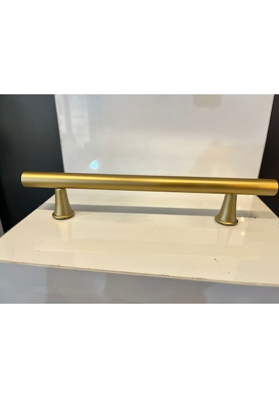 Berlin Metal Kulp 128mm Mat Altın Dolap Kapak Modern Tv Ünite Çekmece Mobilya Komidin Vestiyer Mat Altın