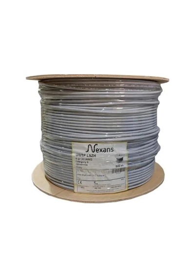 Cat 6 Halogen Free Utp 23awg Kablo 500m Gri-136163
