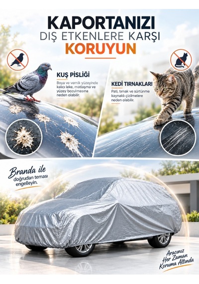Kia Picanto 2011-2017 Hatchback Uyumlu Araba Brandası Oto Branda Araba Örtüsü Araç Çadırı