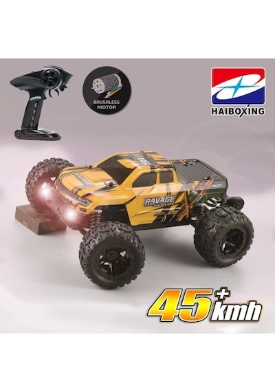 Haiboxing RC 1/16 Ravage 45+ KM/H Sürat Uzaktan Kumandalı RC Model Araba RTR Elektrikli 4WD Brushless Fırçasız Offroad Truck