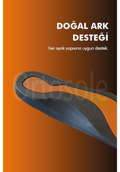 Ortosole O2206 - Yumuşak Günlük Ortopedik Şok Emici Ve , Jel li Konfor İç Tabanlık 40 - 45