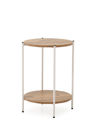 Arpelia Yuvarlak Tablalı Iki Katlı Sehpa Q42x60 Cm